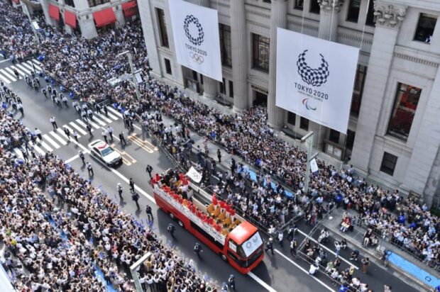 日本橋でパリ2024オリンピック・パラリンピックTEAM JAPAN応援感謝イベント開催